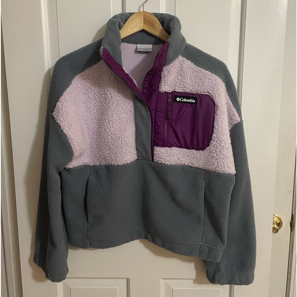 Columbia Women’s Lodge Sherpa Pullover Size S - Picture 2 of 6